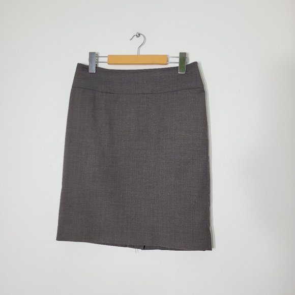 RW&Co Classic Straight Skirt Gray Womens Business Career Professional Size 6 - Picture 1 of 11